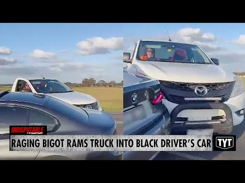 Bigoted Driver RAMS Truck Into Black Man&#039;s Car After Verbal Attack