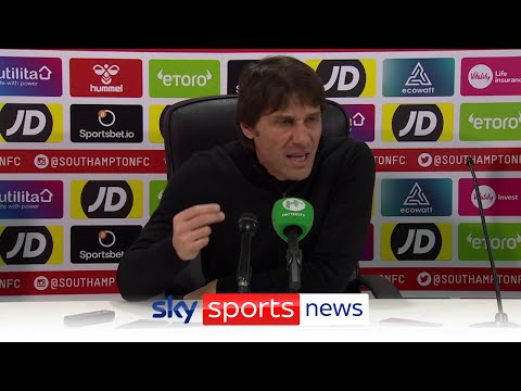 Antonio Conte&#039;s press conference rant after Tottenham drew 3-3 with Southampton