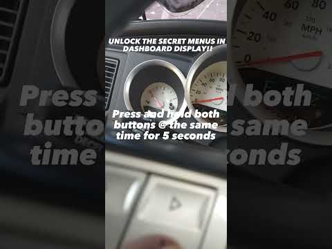 HOW TO UNLOCK SECRET MENUS ON DASHBOARD DISPLAY/EVIC 2005-2010 300 Charger Challenger V6 V8