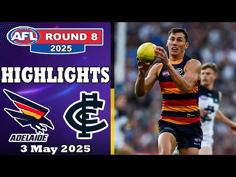 Adelaide Crows vs Carlton Blues Full Game Highlights | Round 8, 2025 AFL