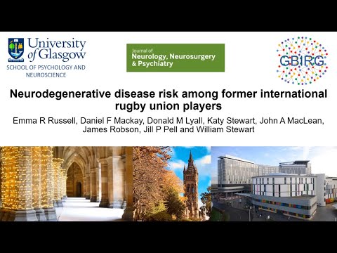 Neurodegenerative disease risk among former international rugby union players