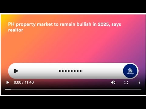 Philippine Property Market 2025 Outlook: Bullish Forecast &amp; Key Insights