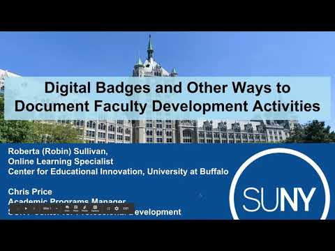 Digital Badges and Other Ways to Document Faculty Development Activities