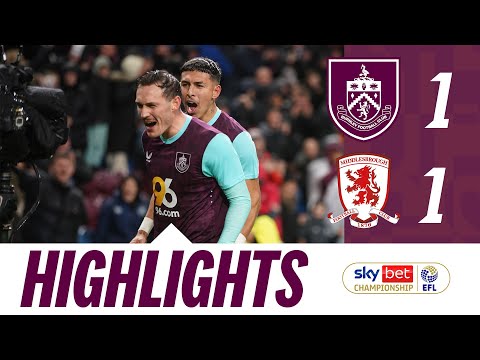 Clarets Share Points With Boro In Challenging Conditions | HIGHLIGHTS | Burnley V Middlesbrough