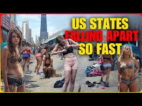 Top 10 States COLLAPSING FASTEST in America Due to Poverty and Homelessness Crisis - Documentary