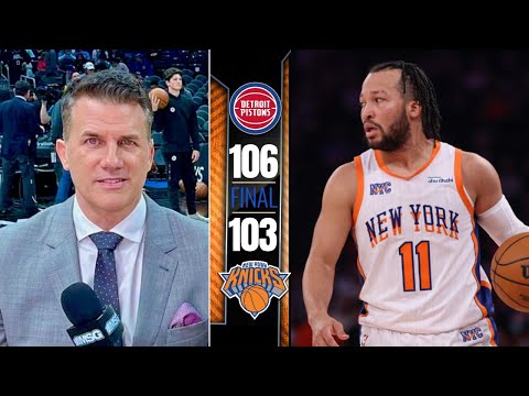 Knicks are in TROUBLE - Alan Hahn concern on Brunson injury in Game 5 fall to Pistons 106-103