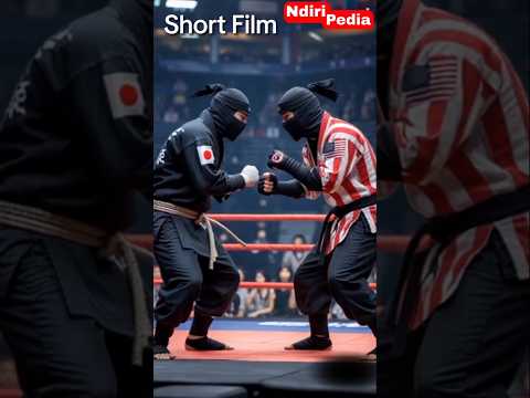 American Ninja Falls to Japanese Skills! 🔥#shortfilm