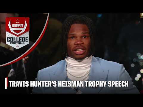 Travis Hunter wins the 2024 Heisman Trophy [FULL SPEECH] | ESPN College Football