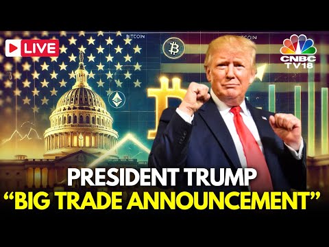 LIVE: President Trump Major Trade Deal Announcement Amid Tariff Fight | US-UK Trade Pact | N18G