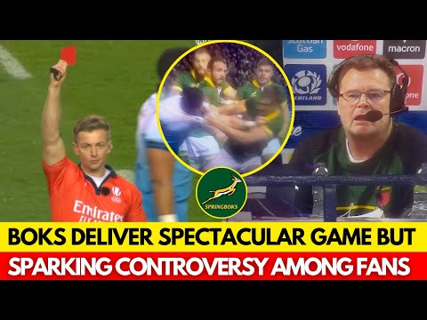 🔥RAGE AND CHAOS! CONTROVERSY ERUPTS IN SPRINGBOKS VS. SCOTLAND CLASH! | SPRINGBOKS NEWS