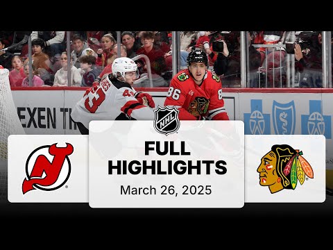 NHL Highlights | Devils vs. Blackhawks | March 26, 2025