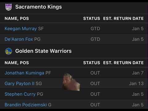 Golden State Warriors VS Sacramento Kings :Free NBA Betting Info For 1/5/25